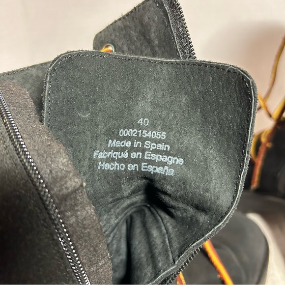 Free People black suede chunky boots. Lace up size 40 - Picture 10 of 11